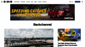 What Backchannel.com website looked like in 2022 (1 year ago)