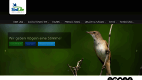 What Birdlife.at website looked like in 2022 (1 year ago)