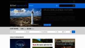 What Billetexpressen.dk website looked like in 2022 (1 year ago)