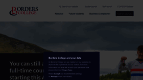 What Borderscollege.ac.uk website looked like in 2022 (1 year ago)