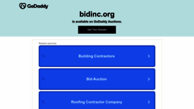 What Bidinc.org website looked like in 2022 (1 year ago)