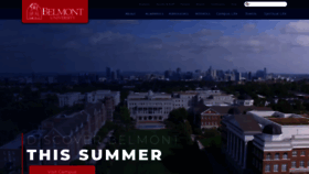 What Belmont.edu website looked like in 2022 (1 year ago)