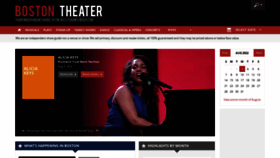 What Boston-theater.com website looked like in 2022 (1 year ago)