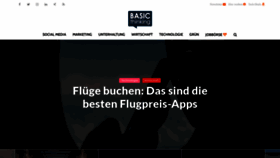 What Basicthinking.de website looked like in 2022 (2 years ago)
