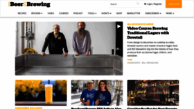 What Beerandbrewing.com website looked like in 2022 (1 year ago)