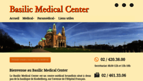 What Basilicmedicalcenter.be website looked like in 2022 (1 year ago)