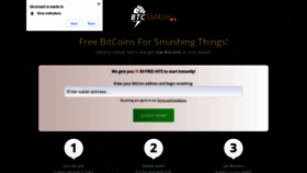 What Btcsmash.io website looked like in 2022 (1 year ago)