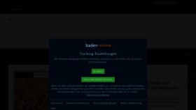 What Baden-online.de website looked like in 2022 (3 years ago)