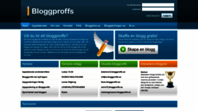 What Bloggproffs.se website looked like in 2022 (1 year ago)
