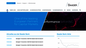 What Baaderbank.de website looked like in 2022 (1 year ago)