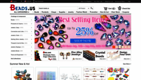 What Beads.us website looked like in 2022 (1 year ago)