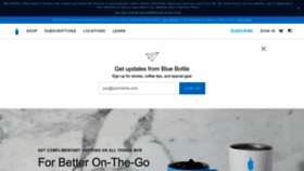 What Bluebottlecoffee.net website looked like in 2022 (1 year ago)