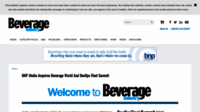 What Beverageworld.com website looked like in 2022 (1 year ago)