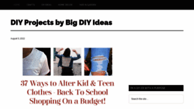 What Bigdiyideas.com website looked like in 2022 (1 year ago)