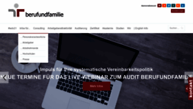 What Beruf-und-familie.de website looked like in 2022 (1 year ago)