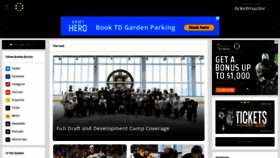 What Bostonbruins.com website looked like in 2022 (1 year ago)