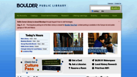 What Boulderlibrary.org website looked like in 2022 (1 year ago)