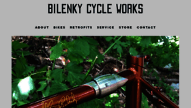 What Bilenky.com website looked like in 2022 (1 year ago)