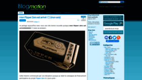 What Blogmotion.fr website looked like in 2022 (1 year ago)