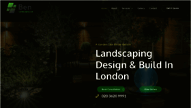 What Benlandscaping.co.uk website looked like in 2022 (1 year ago)