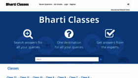 What Bharticlasses.com website looked like in 2022 (1 year ago)