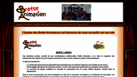 What Brette-animation.fr website looked like in 2022 (1 year ago)