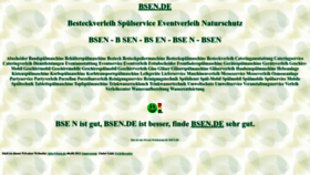 What Bsen.de website looked like in 2022 (1 year ago)