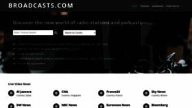 What Broadcasts.com website looked like in 2022 (1 year ago)