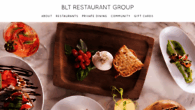 What Bltrestaurantgroup.com website looked like in 2022 (1 year ago)
