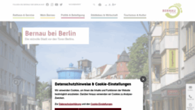What Bernau.de website looked like in 2022 (1 year ago)