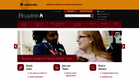 What Bruyere.org website looked like in 2022 (1 year ago)