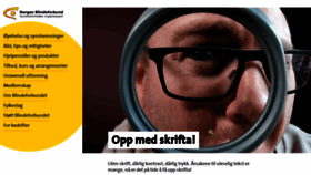 What Blindeforbundet.no website looked like in 2022 (1 year ago)