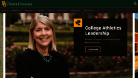 What Baylor.edu website looked like in 2022 (4 years ago)