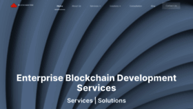 What Blockchainfirm.io website looked like in 2022 (1 year ago)