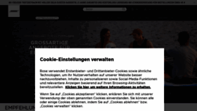 What Bose.de website looked like in 2022 (1 year ago)