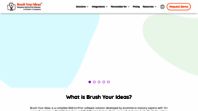 What Brushyourideas.com website looked like in 2022 (1 year ago)