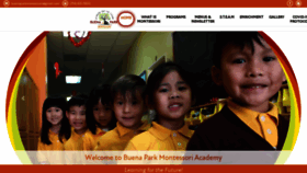 What Buenaparkmontessori.com website looked like in 2022 (1 year ago)