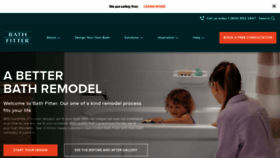What Bathfitter.com website looked like in 2022 (1 year ago)