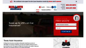 What Bajaautoinsurance.com website looked like in 2022 (1 year ago)