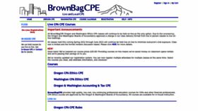 What Brownbagcpe.com website looked like in 2022 (1 year ago)