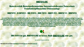 What Bbinfo.de website looked like in 2022 (3 years ago)