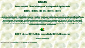 What Bdcs.de website looked like in 2022 (3 years ago)