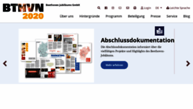 What Bthvn2020.de website looked like in 2022 (3 years ago)