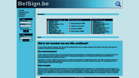 What Belsign.be website looked like in 2022 (1 year ago)