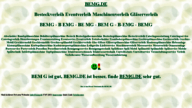 What Bemg.de website looked like in 2022 (1 year ago)
