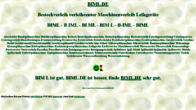 What Biml.de website looked like in 2022 (1 year ago)