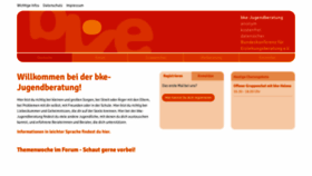 What Bke-jugendberatung.de website looked like in 2022 (1 year ago)