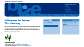 What Bke-elternberatung.de website looked like in 2022 (1 year ago)