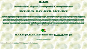 What Blck.de website looked like in 2022 (2 years ago)