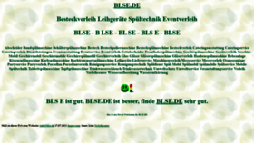 What Blse.de website looked like in 2022 (1 year ago)